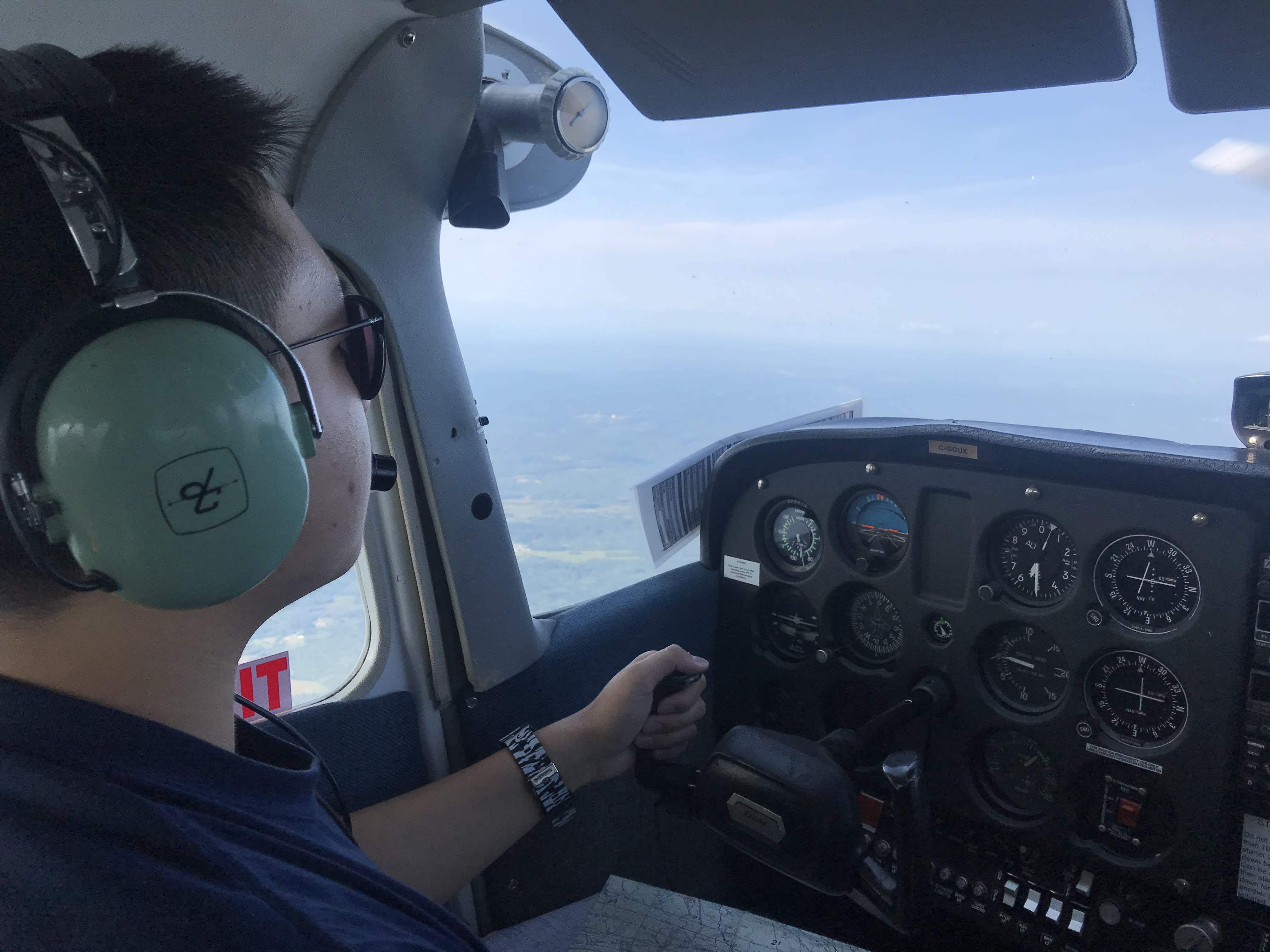 Solo Photo for the Power Pilot Scholarship Course